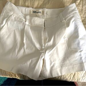 DVF white shorts